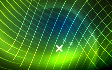 Obraz premium Abstract background - blue neon line design for Wallpaper, Banner, Background, Card, Book Illustration, landing page