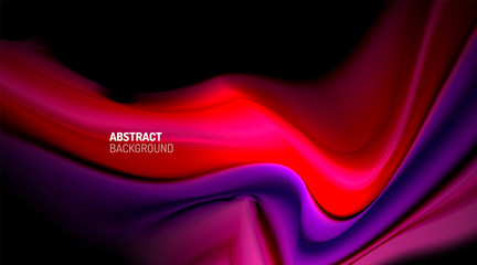 Liquid colors fluid gradients on black background