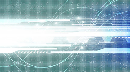 Soft Speed Light on Circuit Microchip Technology Background,Hi-tech Digital and Internet Concept design,Free Space For text in put,Vector illustration.