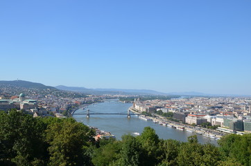 Fototapeta na wymiar panorama of budapest