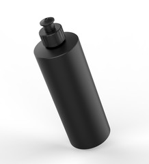 Blank Plastic bottle with Push Pull Bottle Cap for mock up and branding, 3d render illustration.