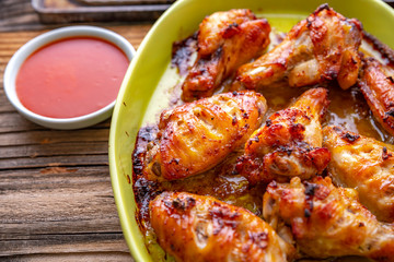 Baked chicken wings