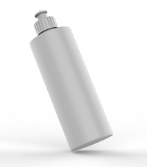 Blank Plastic bottle with Push Pull Bottle Cap for mock up and branding, 3d render illustration.