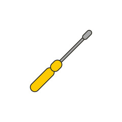 Screwdriver icon. Vector Illustration