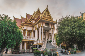 Temple in Phnom Penh Cambodia. Phnom Penh, Cambodia 