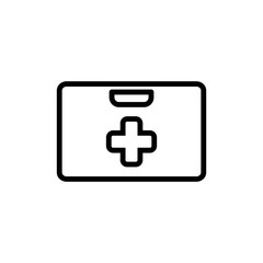 Obraz premium First Aid Kit Icon Design Vector Template