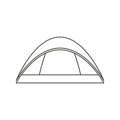 Camping tent icon. Vector Illustration