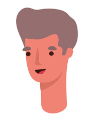 Isolated avatar man cartoon vector design