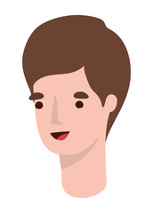 Isolated avatar man cartoon vector design