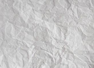Crumpled white paper texture background