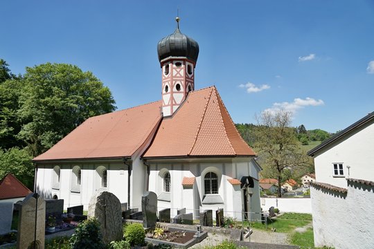 M&ouml;rnsheim - Altendorf - Wallfahrtskirche Maria End - von oben