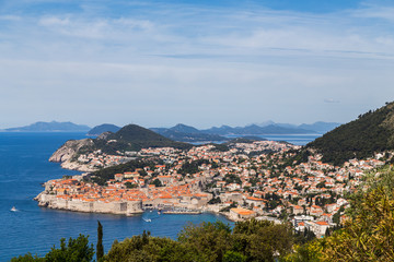 Looking down on Dubrovnik