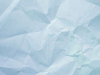 Obraz premium Light blue crumpled paper texture background