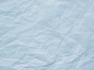 Light blue crumpled paper texture background