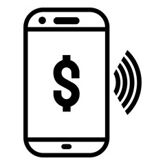 Vector symbol mobile payment