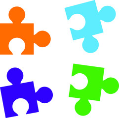 easy to use illustration vector icon of puzzles