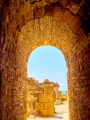 Photo sur Plexiglas Plage de Bolonia, Tarifa, Espagne Baelo Claudia Archaeological Site. Tarifa, Cadiz, Andalusia, Spain.