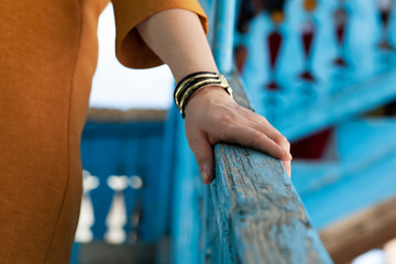 the woman on the stairs