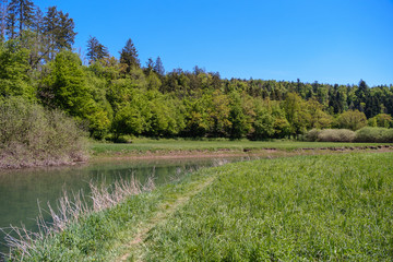 Rakov skocjan regional park with river Rak and unspoiled green nature