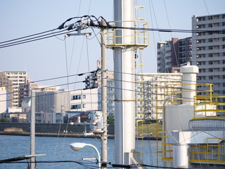 industrial plant in the city