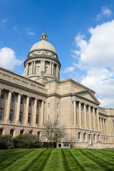 Fototapeta na wymiar The south view of Kentucky State Capitol building. Frankfort, KY, USA.