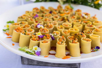 variety appetizers and finger food