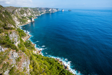 Nusa Penida cliff, Indonesia