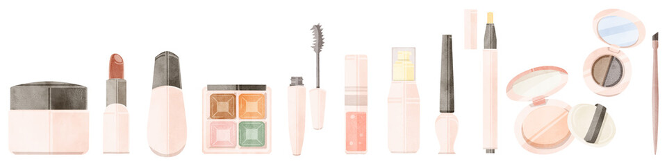 化粧品セットイメージイラスト