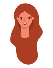 Isolated avatar woman cartoon vector design