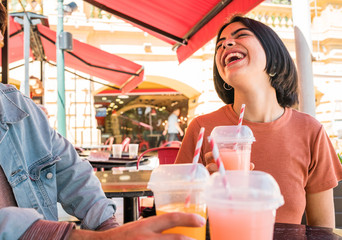 Group of friends having fun together.