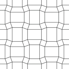 Black and white background design. Cube pattern. Vector illustration.Repeating geometric tiles with rhombuses.