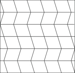 Black and white background design. Cube pattern. Vector illustration.Repeating geometric tiles with rhombuses.
