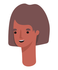 Isolated avatar woman cartoon vector design