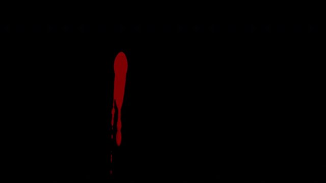 Blood Splatter Splashes with Alpha channel made of natural fx blood liquid with real leaking and drips.
