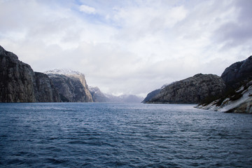 Fototapeta na wymiar Losefjord fjord Stavanger Norway