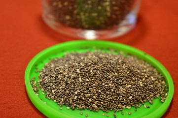 sesame seeds and chia seeds