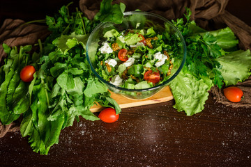 Vegetables. Salad. Healthy food