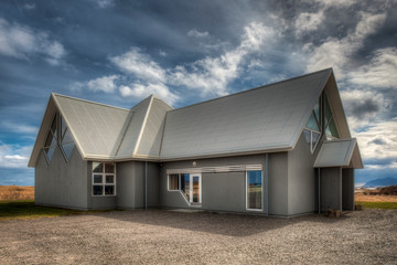 Fototapeta na wymiar Djupivogur city church in Iceland