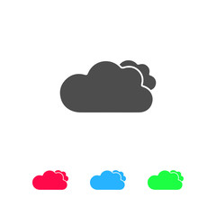 Obraz premium Clouds icon flat