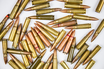 Ammunition, rifle bullets, artillery, weapons for war, defense and attack