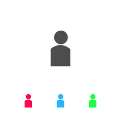 Human icon flat