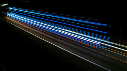 lights of cars with night