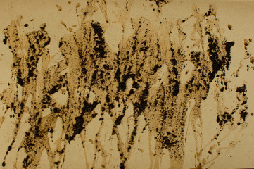Brown coffee stains on paper.