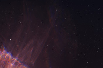 SOCrystal Optical Flare Film Dust Overlay Effect Vintage Abstract Bokeh and Light Leaks Photo with Retro Camera Defocused Blur Reflection Bright Sunlights. Use Screen Overlay Mode for Photo Processing