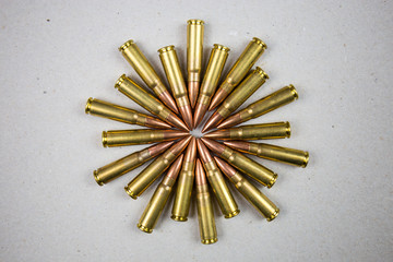 Ammunition, rifle bullets, artillery, weapons for war, defense and attack