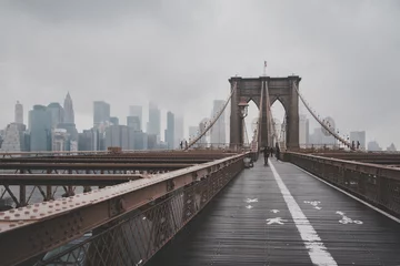 Selbstklebende Fototapeten Brooklyn Bridge New York © PMOU PHOTO