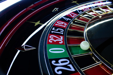 handmade wooden roulette wheel