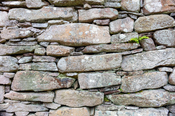 Part of a old stone wall, for background or texture.