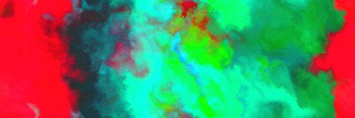 repeating abstract watercolor background with watercolor paint with crimson, medium sea green and dark slate gray colors