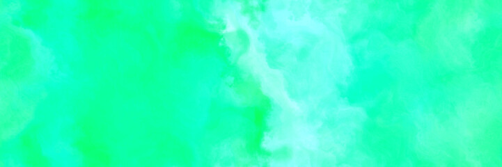 seamless abstract watercolor background with watercolor paint with medium spring green, aqua marine and turquoise colors. can be used as background texture or graphic element